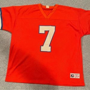 Vintage John Elway Denver Broncos orange jersey. Men’s XL